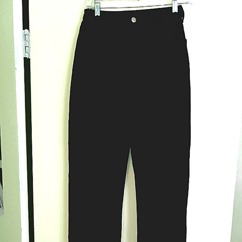 Shein women's high waisted black button fly "mom jeans" size 26